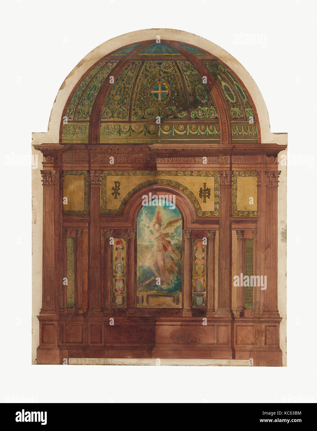Design für St. Michael's Church, Charleston, South Carolina, Tiffany Studios, Ca. 1905 Stockfoto
