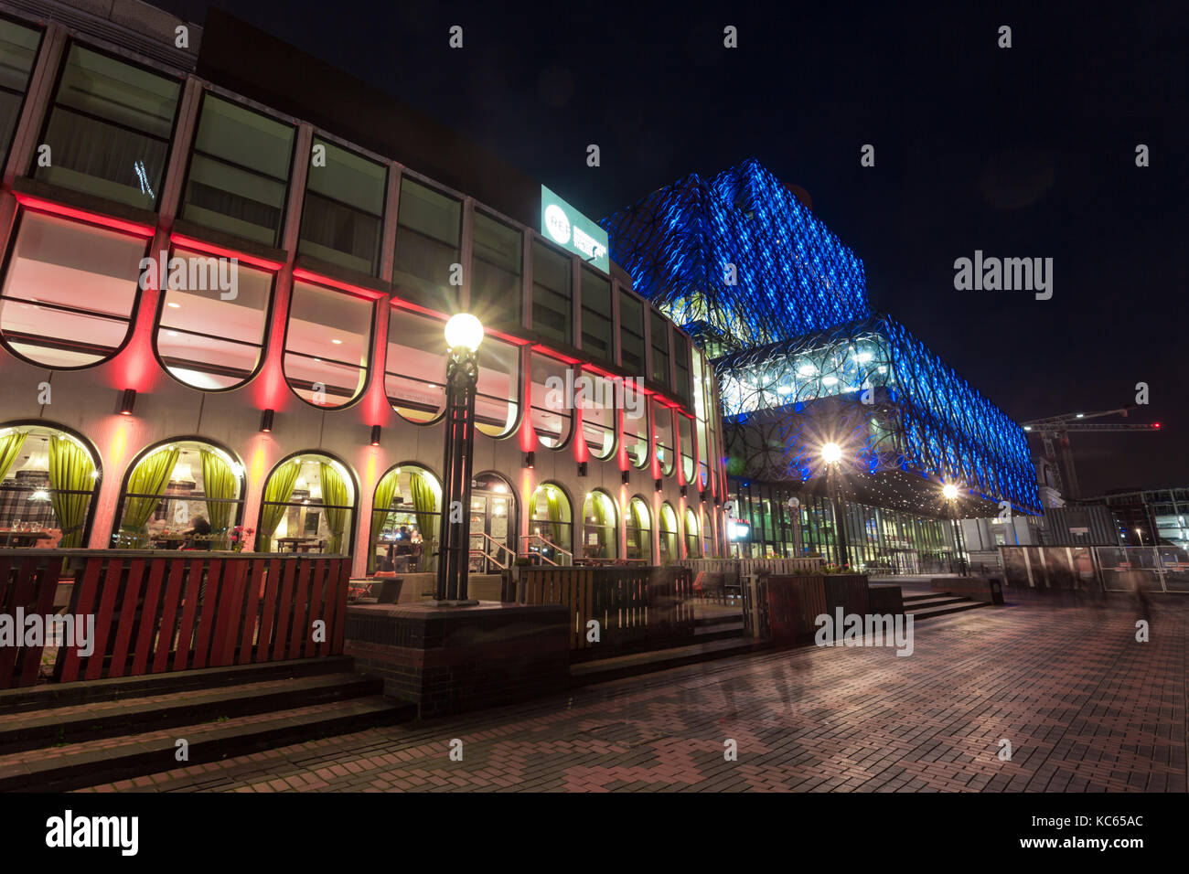 Nacht der Birmingham Repertory Theatre, Großbritannien Stockfoto