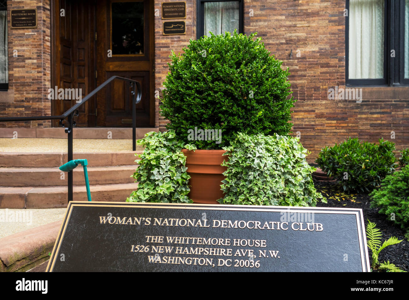 Washington DC, Dupont Circle, Woman's National Democratic Club, politische Vereinigung, Whittemore House, Außenansicht, DC170527114 Stockfoto