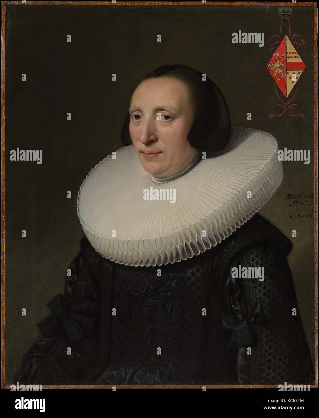 Margaretha van Clootwijk (geboren ca. 1580/81, gestorben 1662), Ehefrau von Jacob Van Dalen, Michiel Jansz. van Mierevelt, 1639 Stockfoto