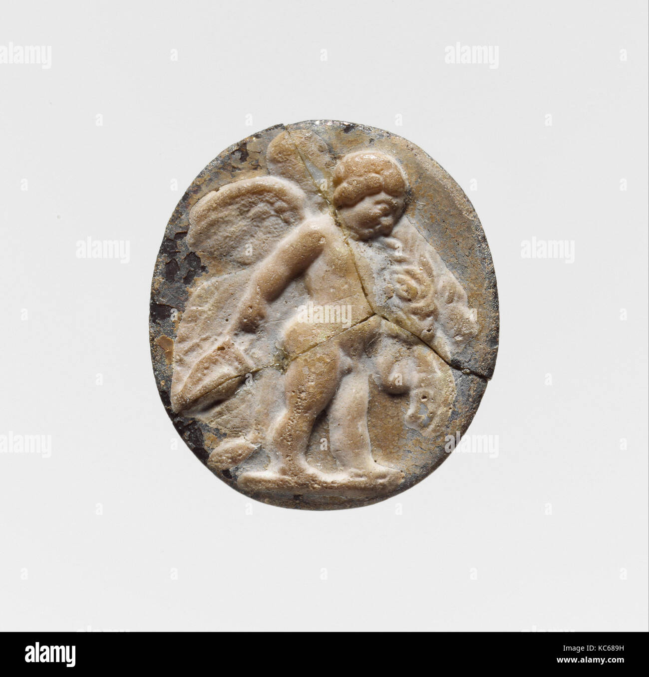 Glas Cameo: geflügelte Eros, späten ersten Jahrhundert v. Chr. - frühe 1. Jahrhundert A.D Stockfoto