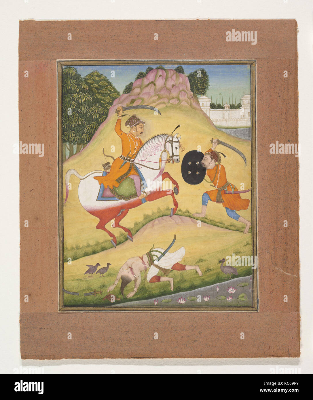 Nata Ragina: Folio aus einem ragamala Serie (Garland musikalischer Modi), Mohamed, 1714 Stockfoto