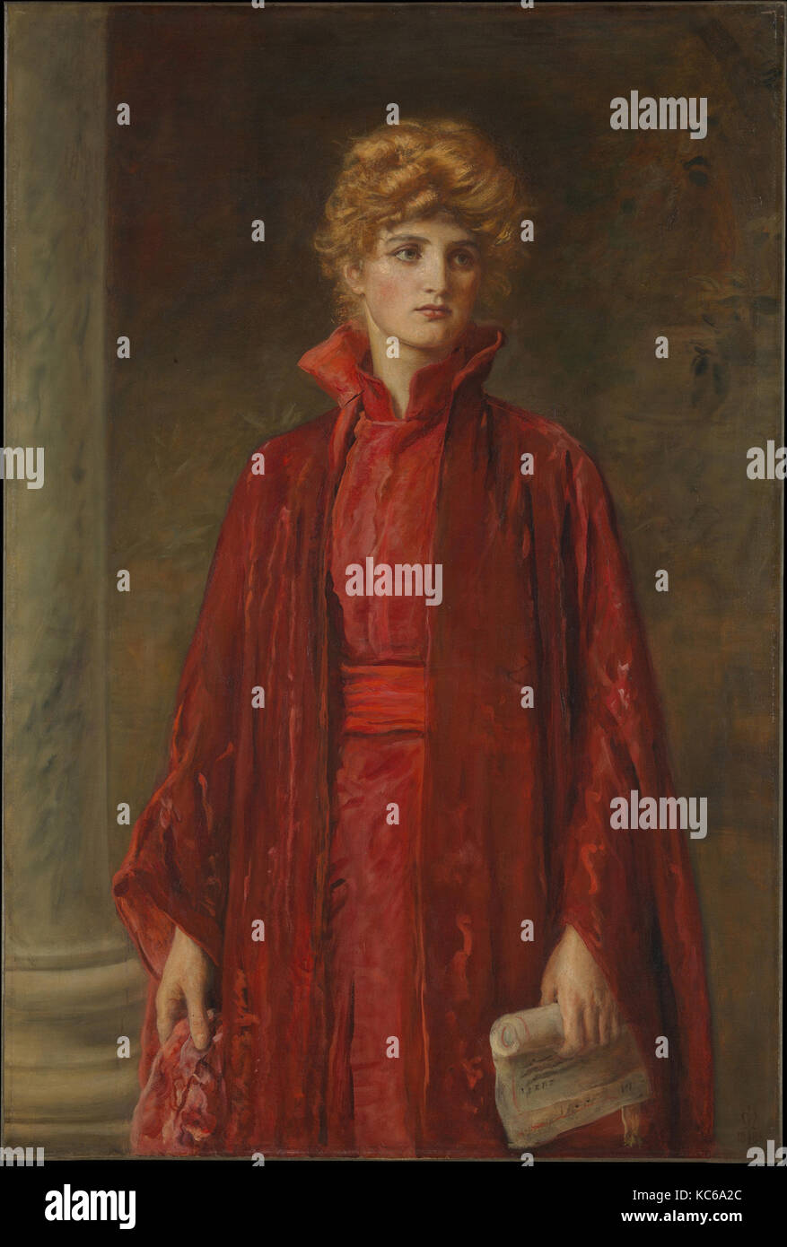 Portia, 1886, Öl auf Leinwand, 49 1/4 in. x 33 in. (125,1 x 83,8 cm), Gemälde, Sir John Everett Millais (Britisch, Southampton 1829 Stockfoto