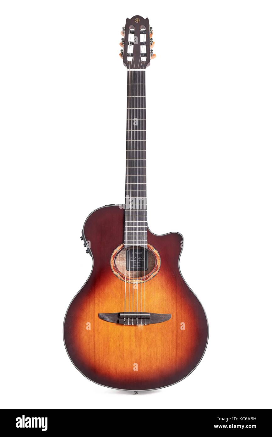 Qualität akustische Gitarre Stockfoto