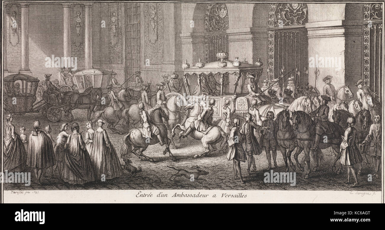 Grand Escalier du Chateau de Versailles dit Escalier des ambassadeurs, 1725 Stockfoto