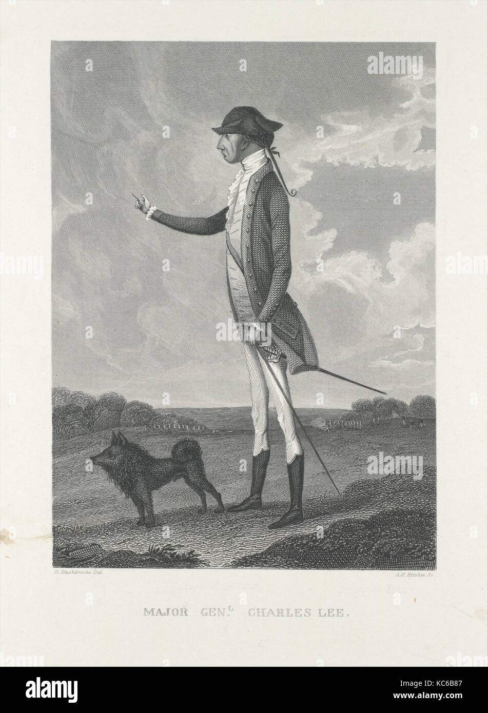 Major General Charles Lee, Alexander Heu Ritchie, 1840 - 95 Stockfoto