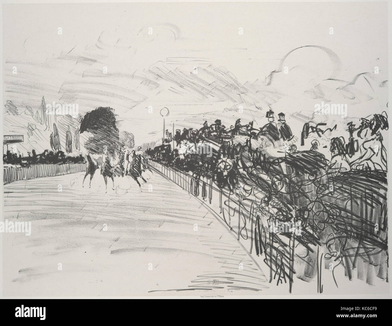 Die Rennen (Les Kurse), Édouard Manet, 1865-72, veröffentlicht 1884. Stockfoto