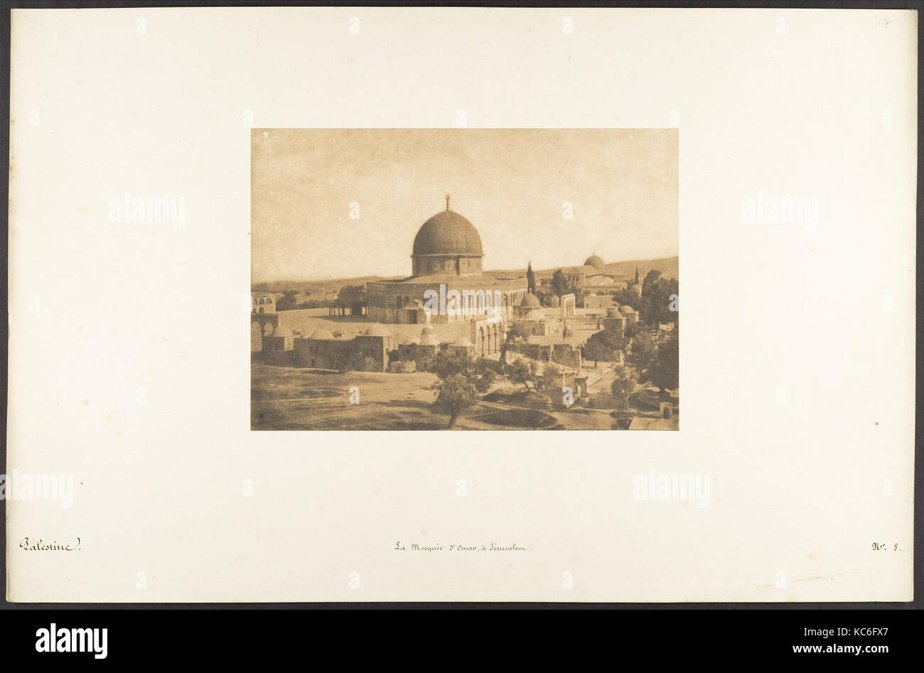 La Mosquée d'Omar, à Jérusalem, Maxime Du Camp, August 1850 Stockfoto