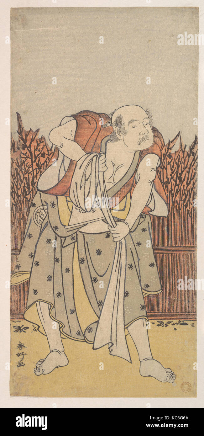 Die zweite Nakamura Sukegoro als alter Mann, Katsukawa Shunkō, Ca. 1788 Stockfoto