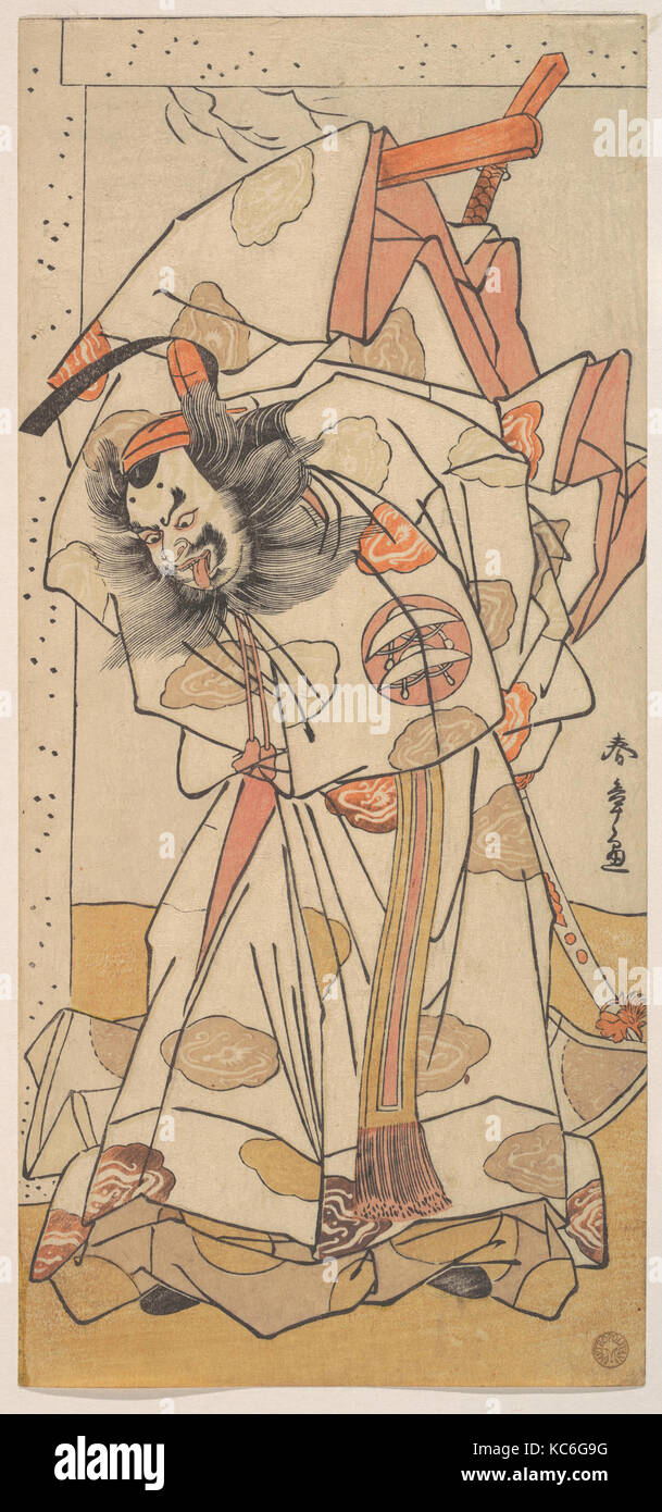 Die zweite Nakajima Mihoemon in der Rolle des Sadaijin Jihei, Katsukawa Shunshō, 1776 Stockfoto