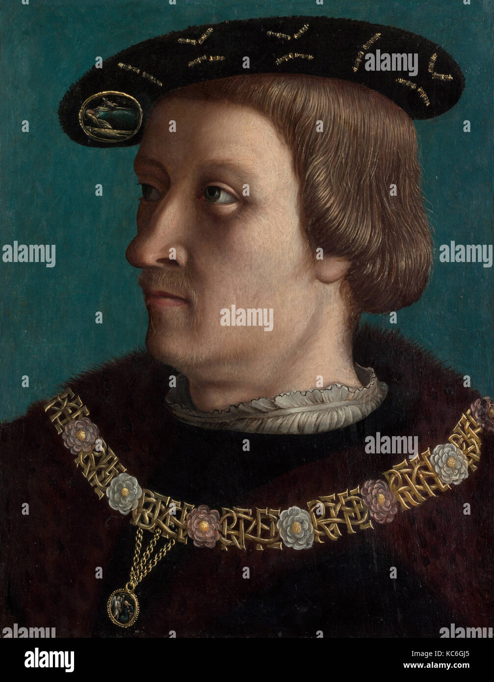 Porträt eines Mannes tragen die Reihenfolge der Annunziata von Savoyen,? Französische Maler Stockfoto