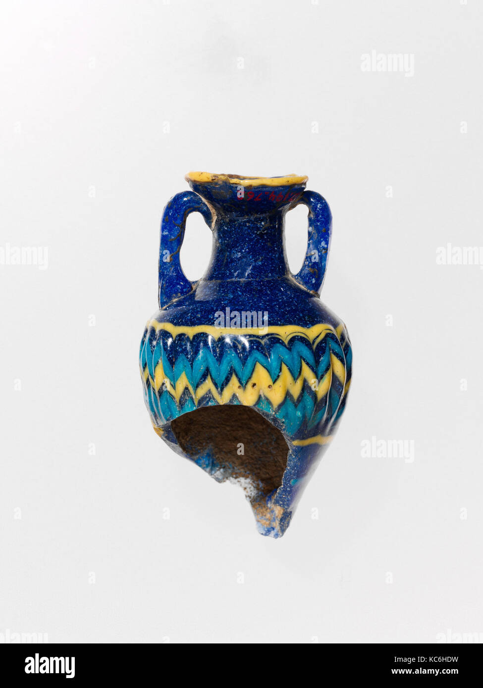 Glas amphoriskos (Parfüm Flasche), Ende der 6.-5. Jahrhundert v. Chr. Stockfoto