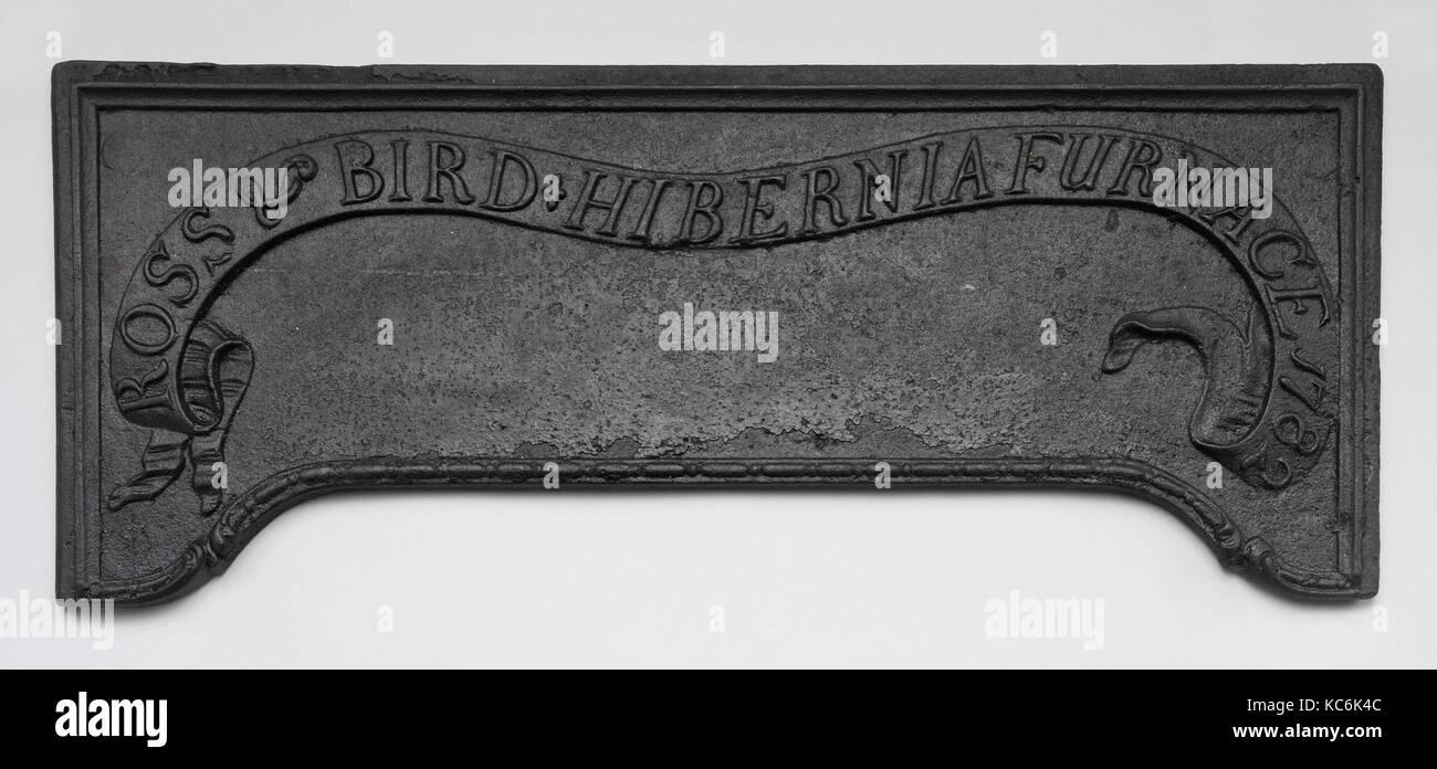 Herd Platte, durch Hibernia Ofen, Morris County, New Jersey, 1782 Cast Stockfoto