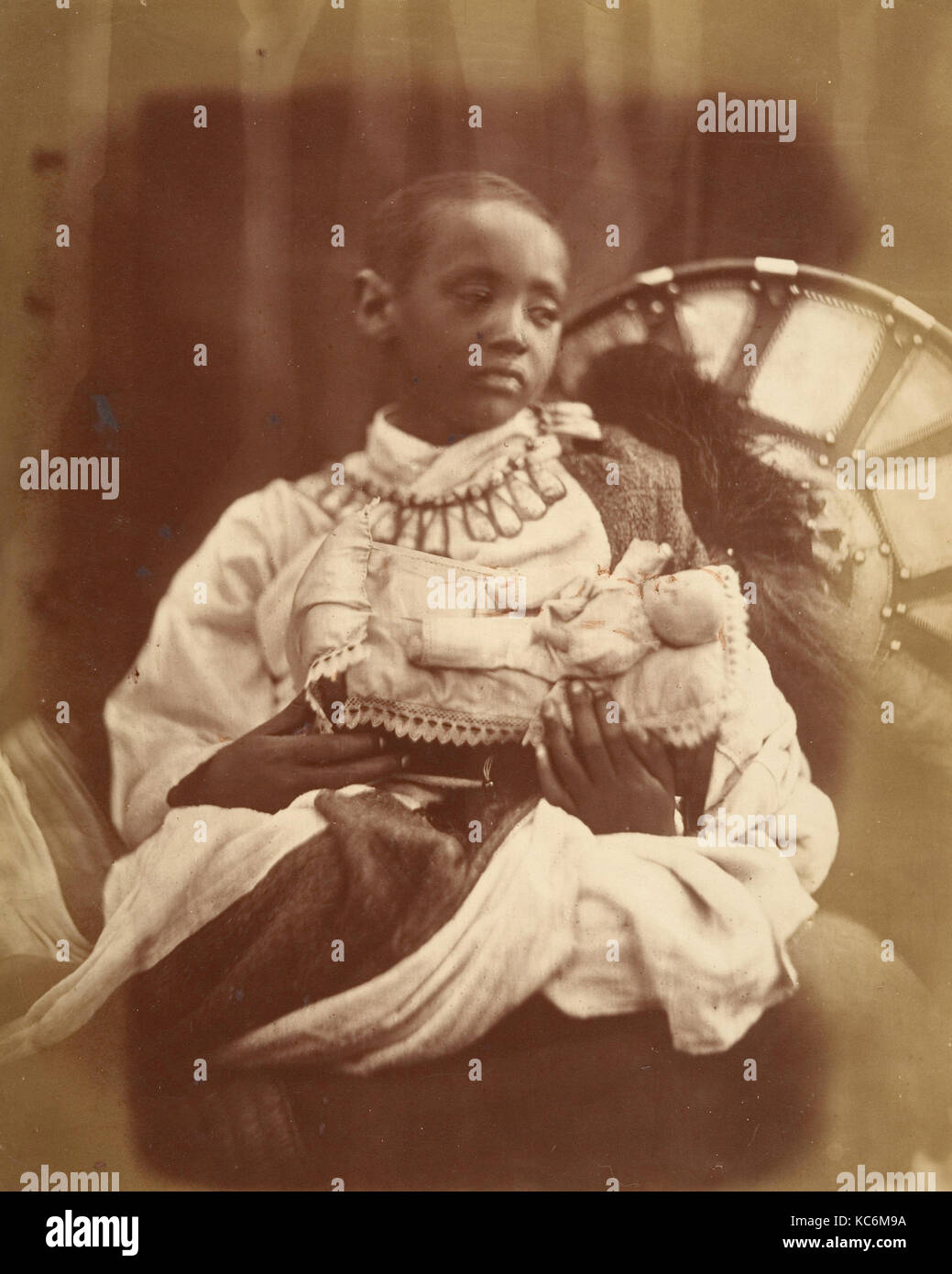 Déjatch Alámayou, König Theodore's Sohn, Julia Margaret Cameron, Juli 1868 Stockfoto