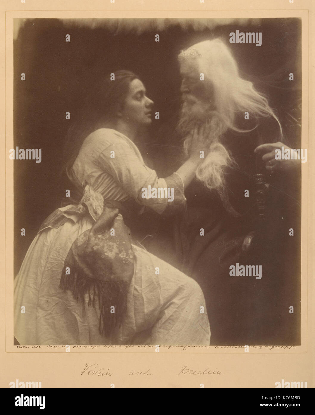 Vivien und Merlin, Julia Margaret Cameron, September 1874 Stockfoto
