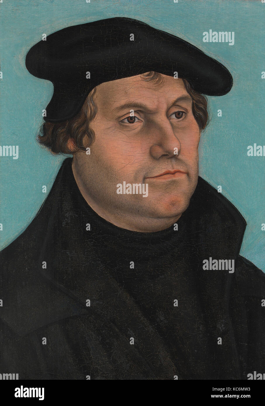 Martin Luther (1483 - 1546), in der Werkstatt von Lucas Cranach dem Älteren, vermutlich 1532. Stockfoto