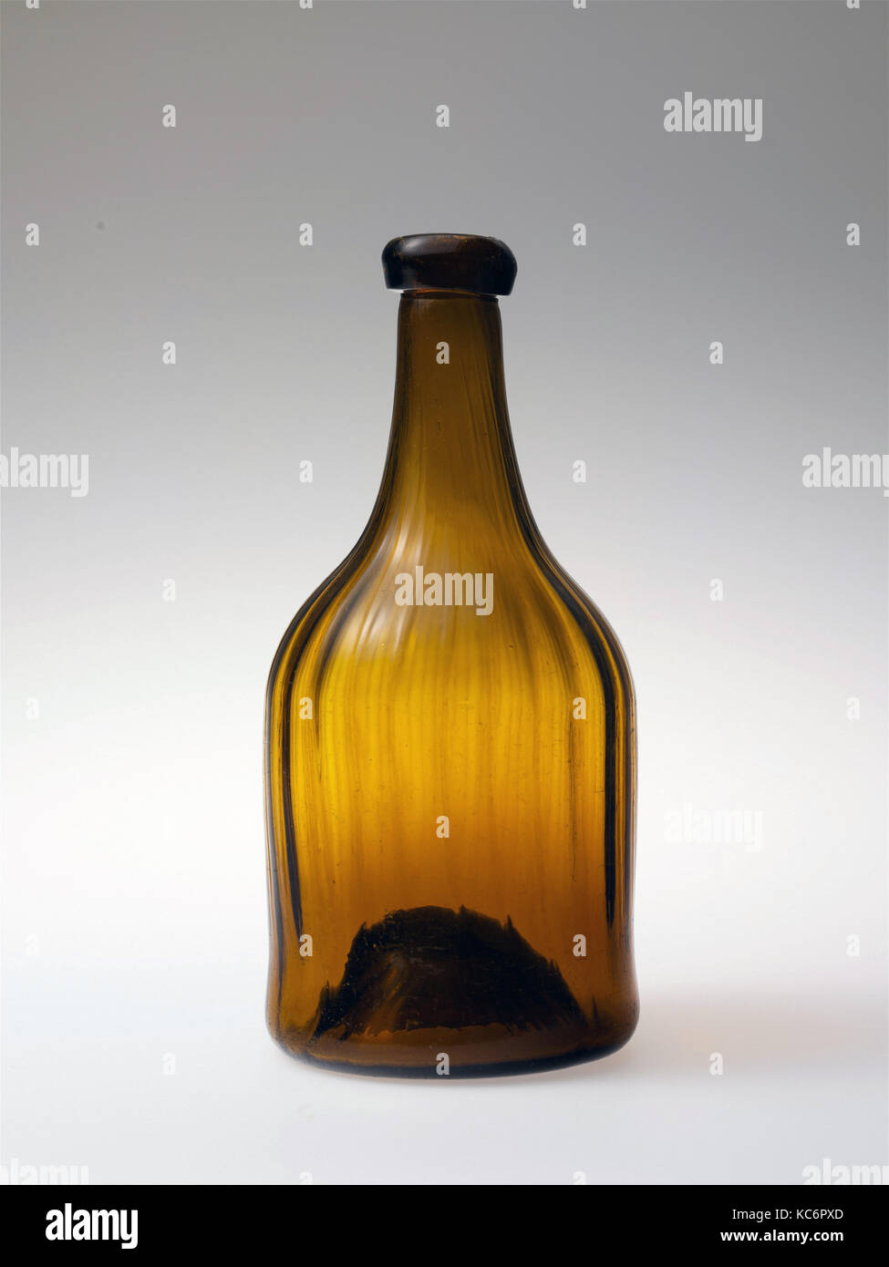 Flasche, 1810-30, möglicherweise in Pennsylvania, USA; möglicherweise in Ohio, USA, US-amerikanischen, geblasen Stockfoto