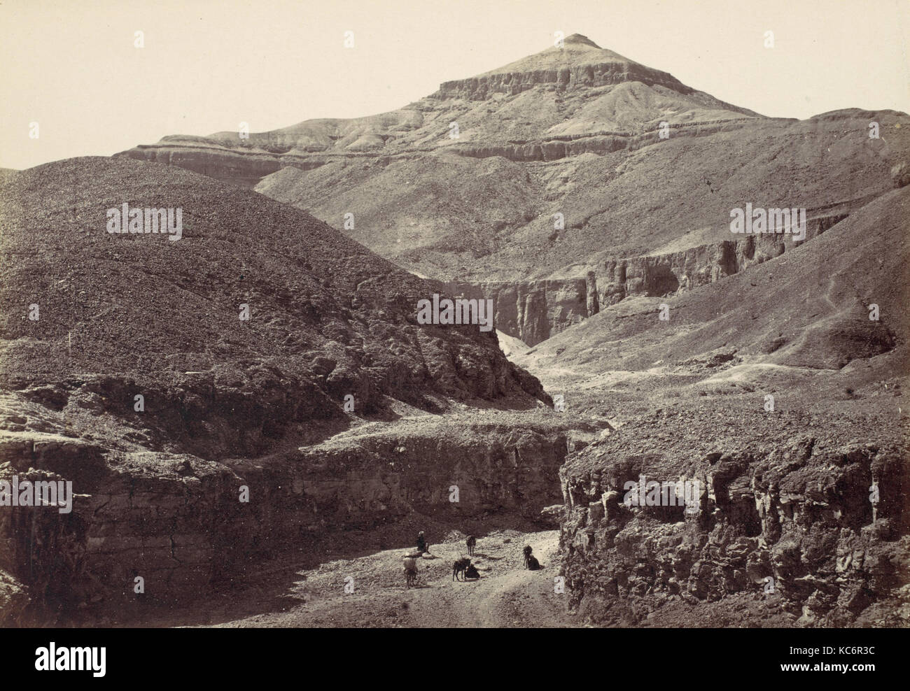 Tal der Gräber der Könige, Theben, Francis Frith, 1857 Stockfoto