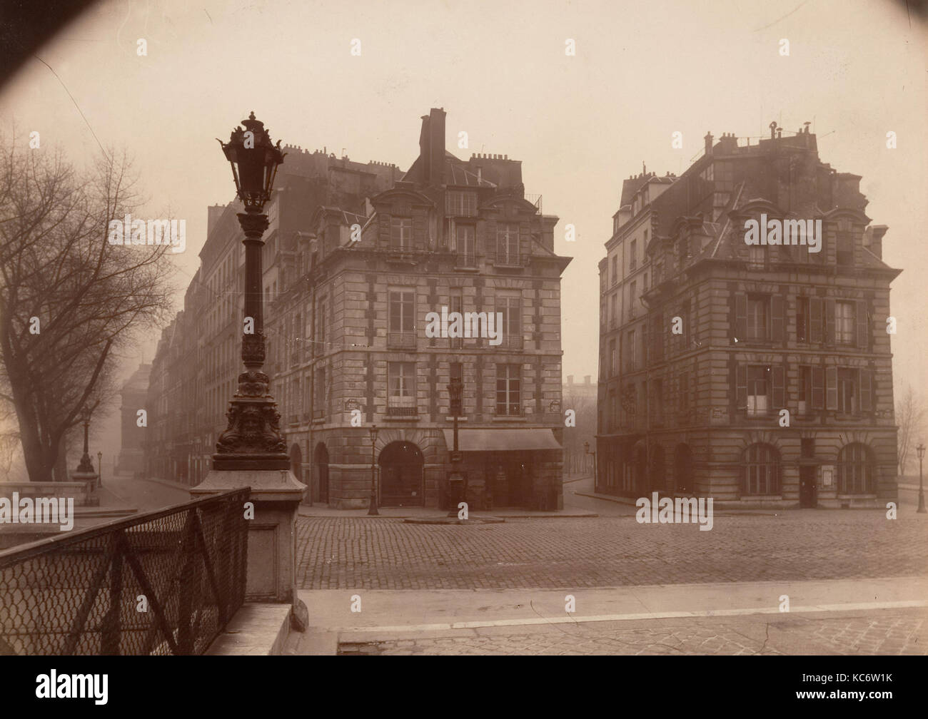 Terre - Plein du Pont Neuf, Matinée d'Hiver, Eugène Atget, 1925 Stockfoto