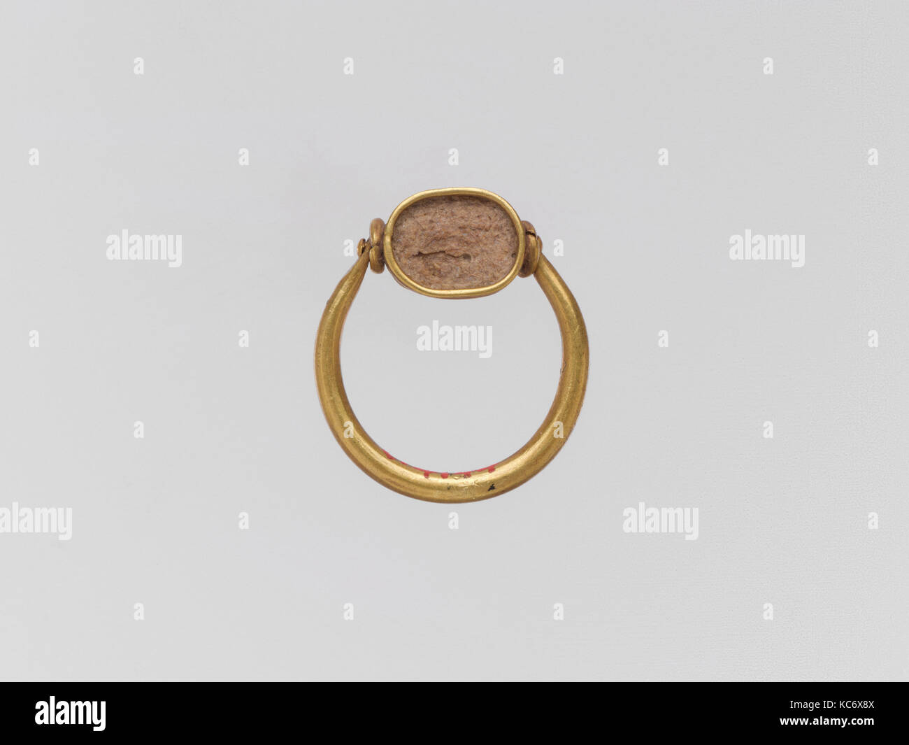 Gold Ring mit glaspaste ring Stein, 5. Jahrhundert v. Chr. Stockfoto