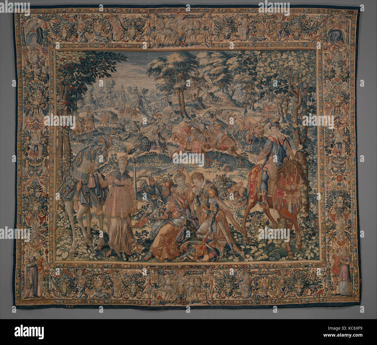 Die Befreiung von oriane aus einem Set von Zigarette Amadis von Gallien, Ca. 1590 - 95 Stockfoto