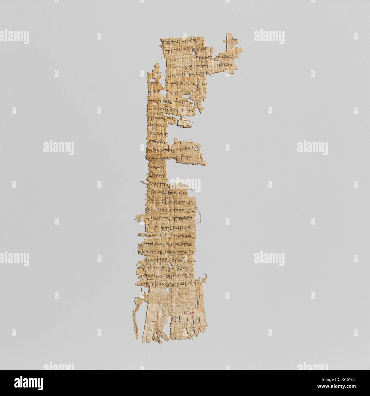 Papyrus Fragments mit Zeilen aus Homers Odyssee, Ca. 285 - 250 v. Chr. Stockfoto