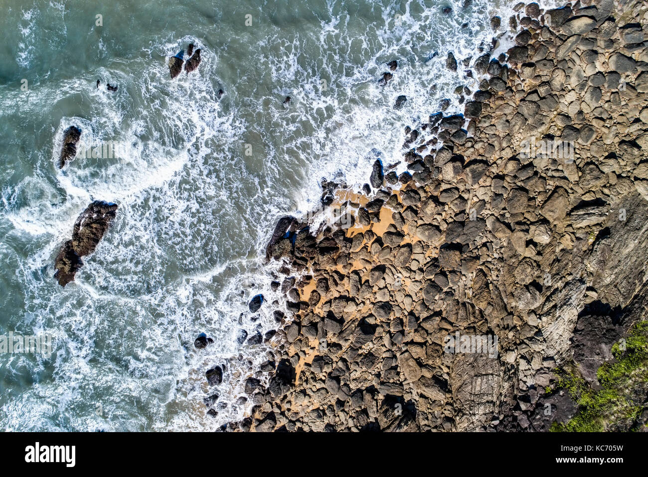 Australien, Queensland, Luftaufnahme von Küste Stockfoto