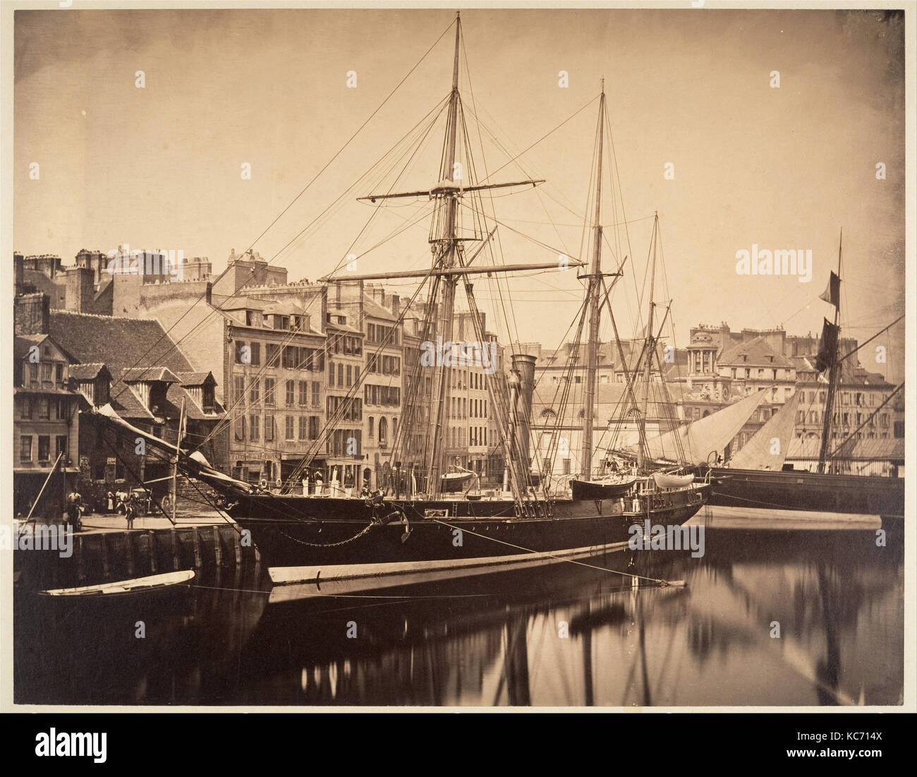 La Reine Hortense - Yachtcharter de l'Empereur, Le Havre, Gustave Le Gray, 1856 Stockfoto