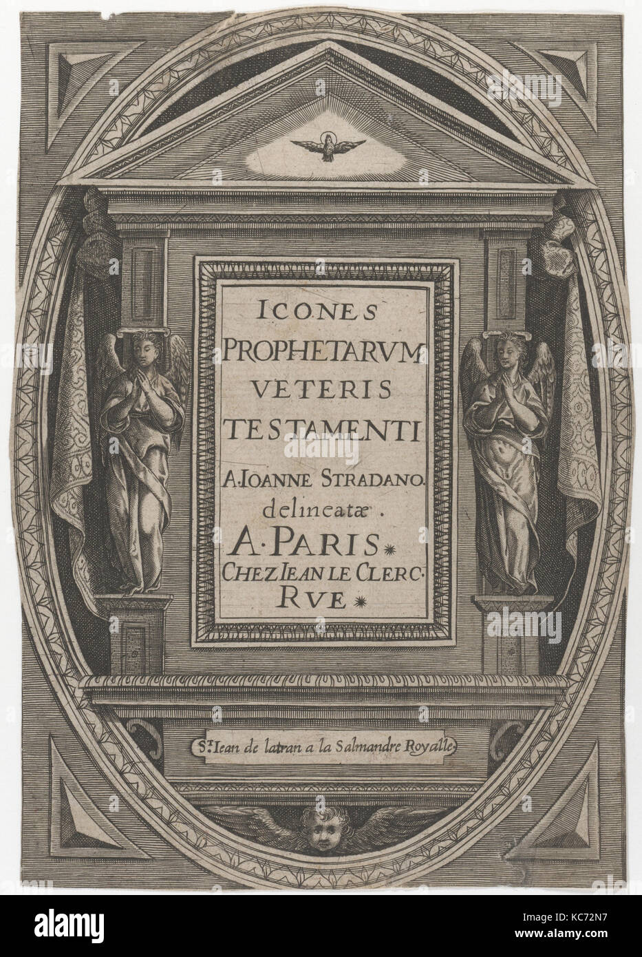 Icones Veteris Testamenti Prophetarum, Jan van der Straet, genannt Stradanus, N. d Stockfoto