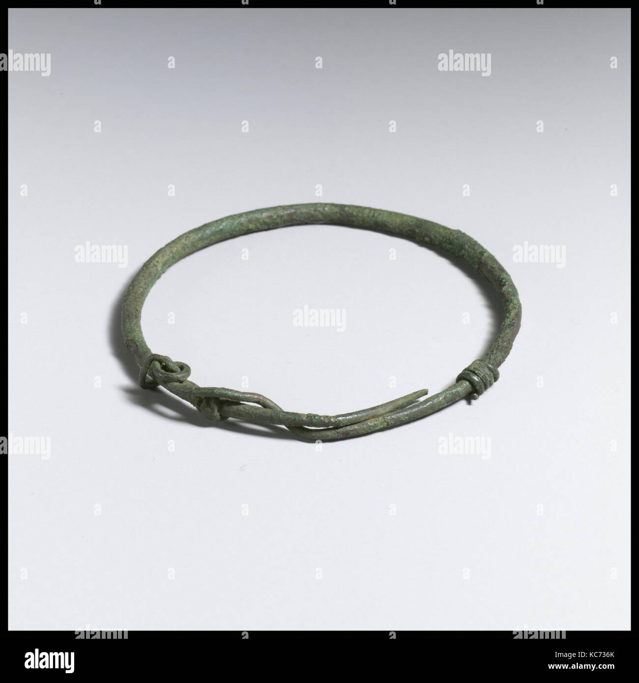 Armband, Römische, Bronze, Durchmesser 8,10 cm, Bronzen Stockfoto