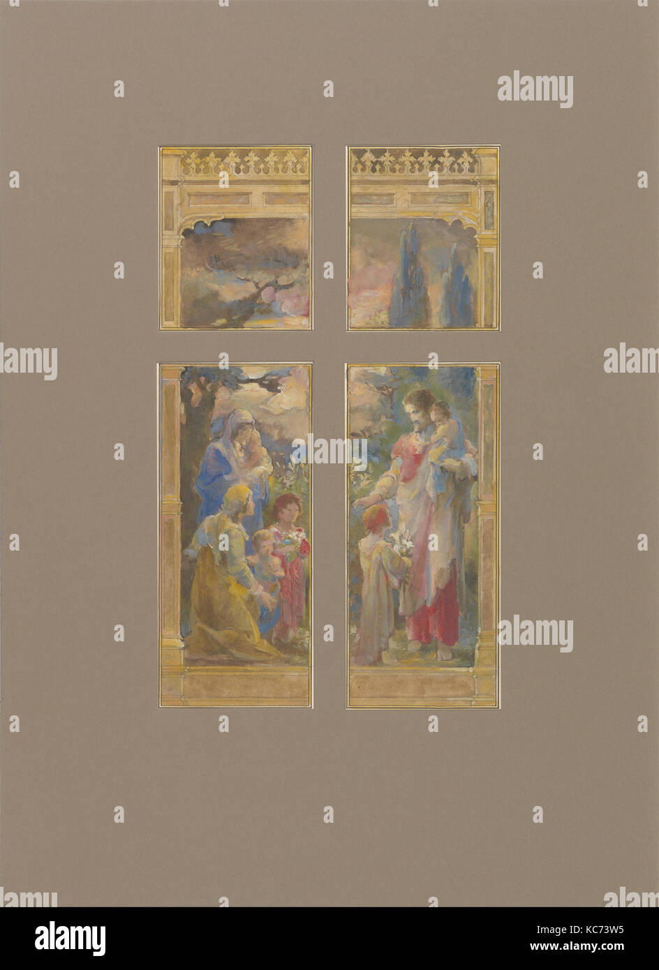 Design für Fenster, Herr J.C. Williams, alle Heiligen