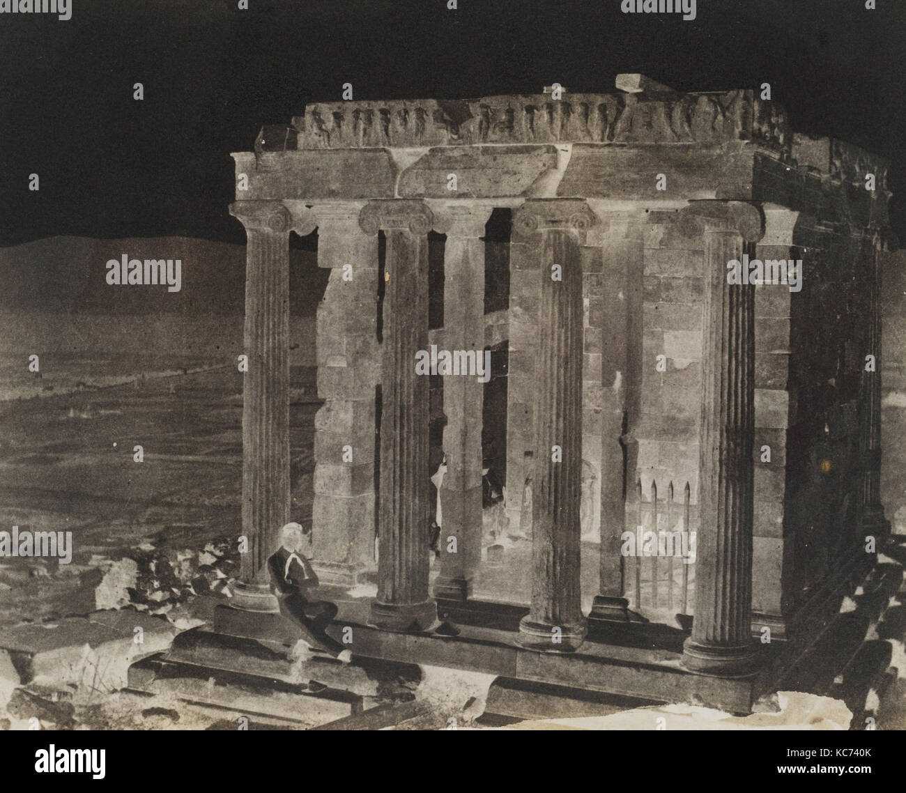 Tempel von FLÜGELLOS Sieg, kürzlich restauriert, George Wilson Brücken, 1848 Stockfoto
