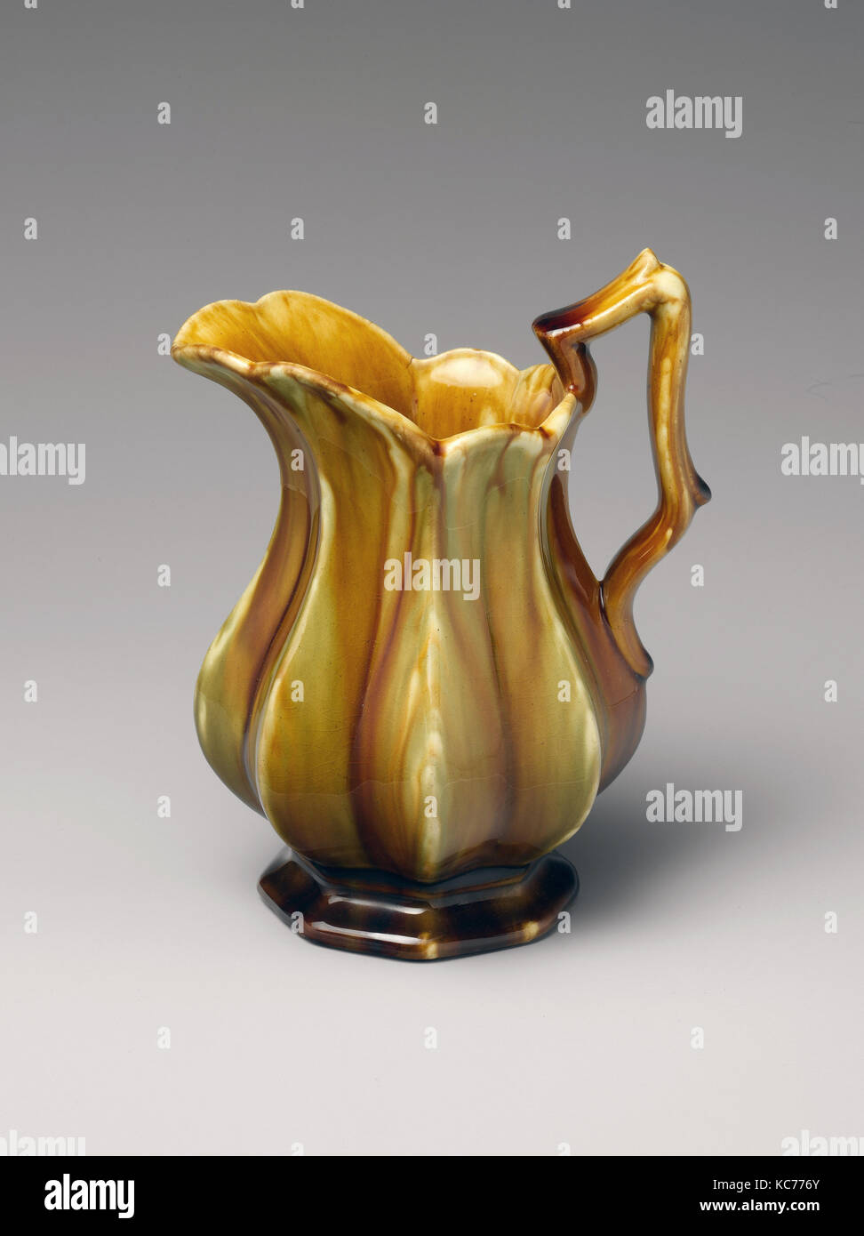 Krug, wahrscheinlich United States Pottery Company, 1849-58 Stockfoto