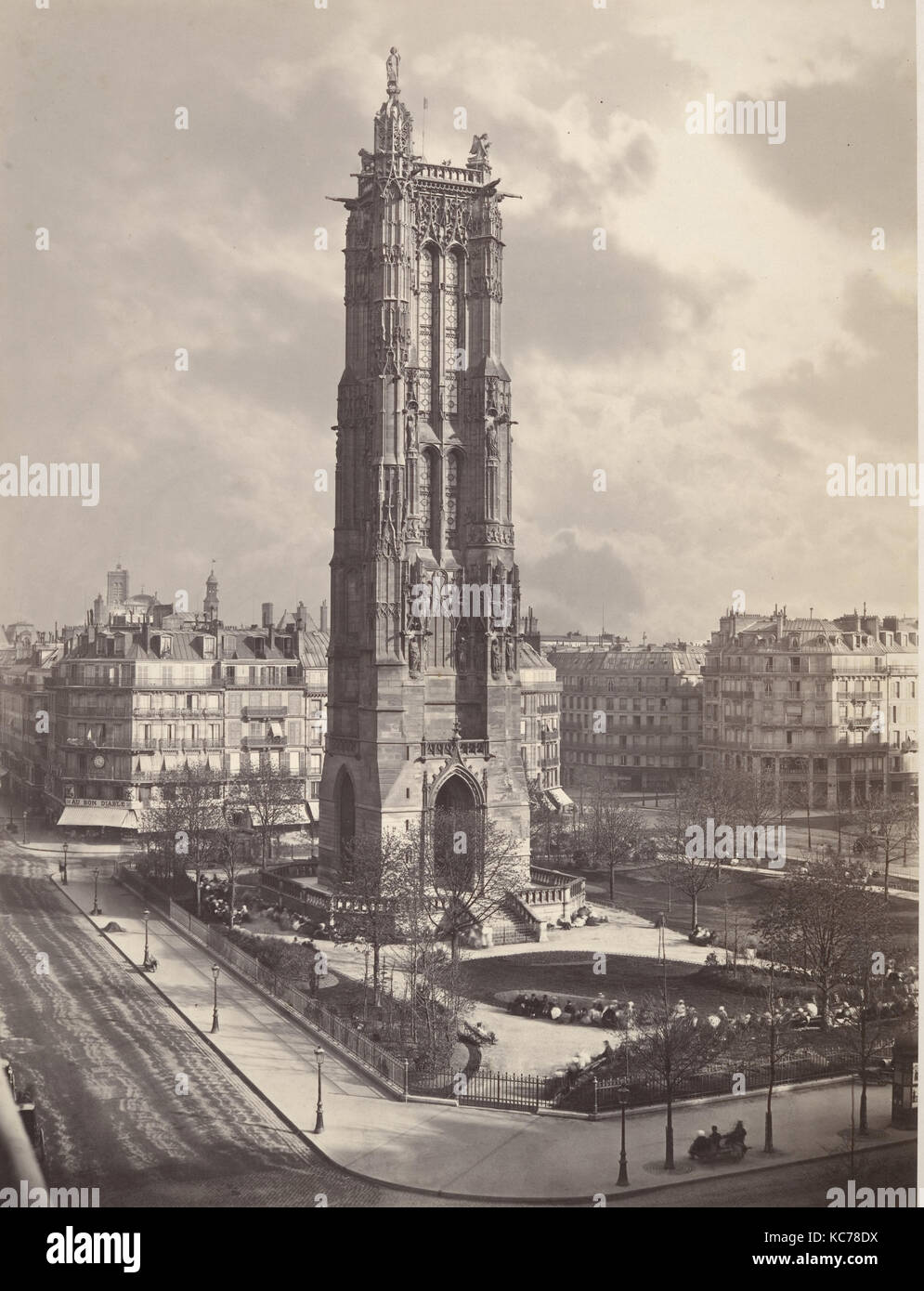 La Tour St. Jacques La Boucherie à Paris, Charles Soulier, Ca. 1867 Stockfoto
