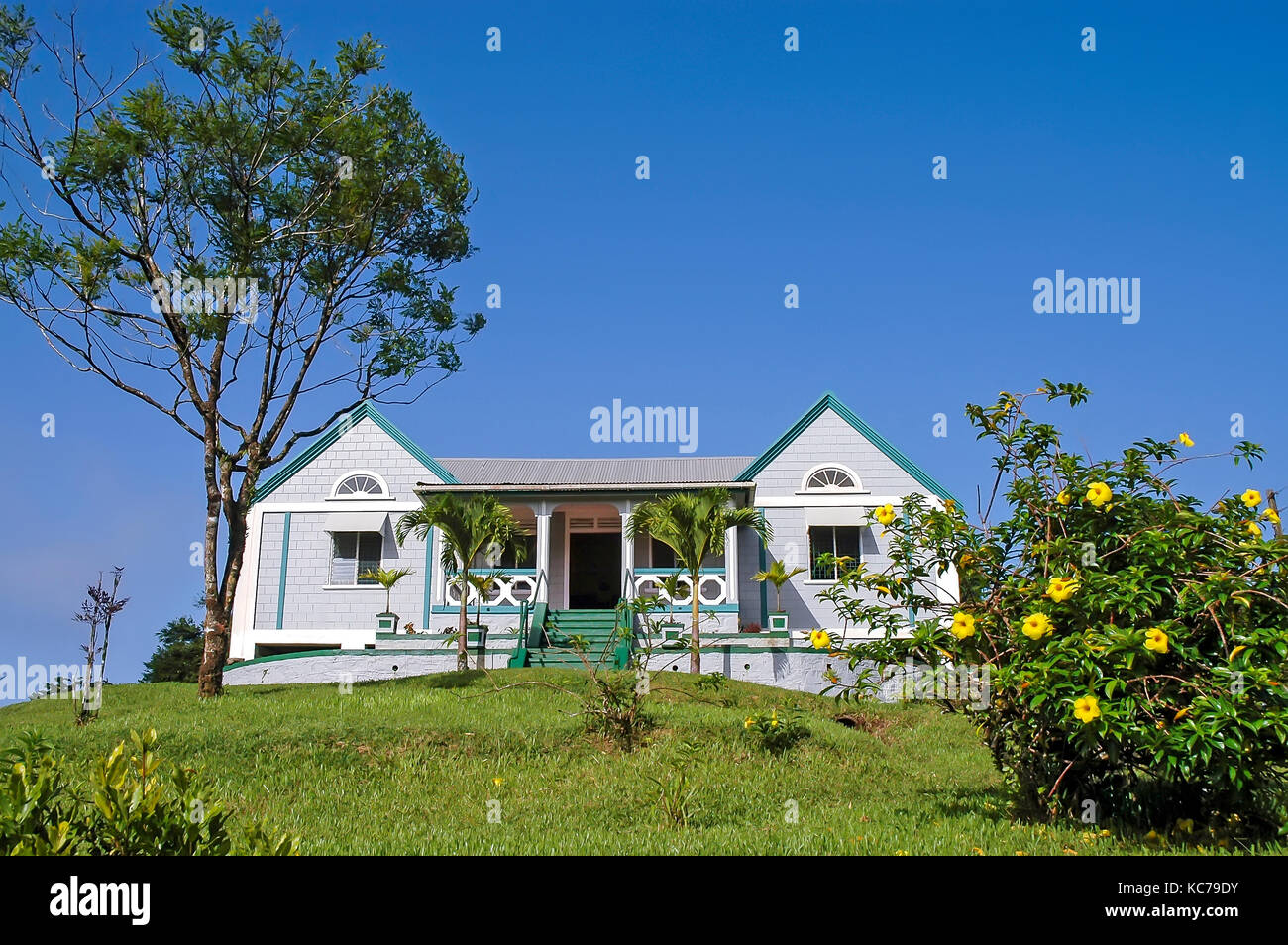 Ranger Station Grand Etang National Park und Wald finden Grenada Stockfoto