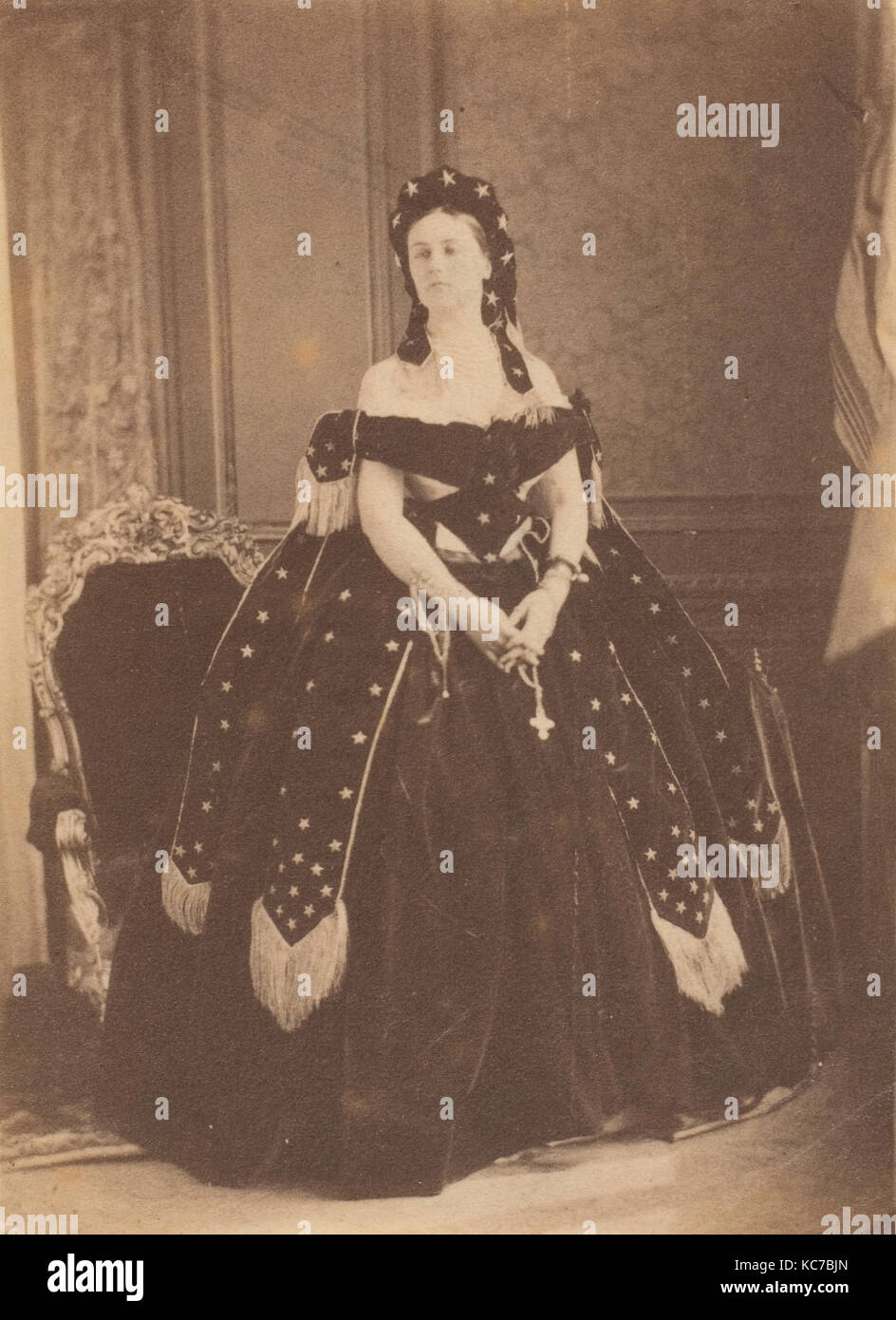 Cauchoise, 1860s, Eiklar silber Drucken aus Glas Negative, Fotos, Pierre-Louis Pierson (Französisch, 1822 - 1913 Stockfoto