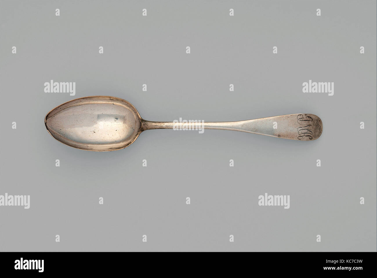 Tabelle Löffel, 1780-90, in Boston, Massachusetts, USA, US-amerikanischen, Silber, L. 8 3/8 in. (21,3 cm), Silber, Paul Stockfoto