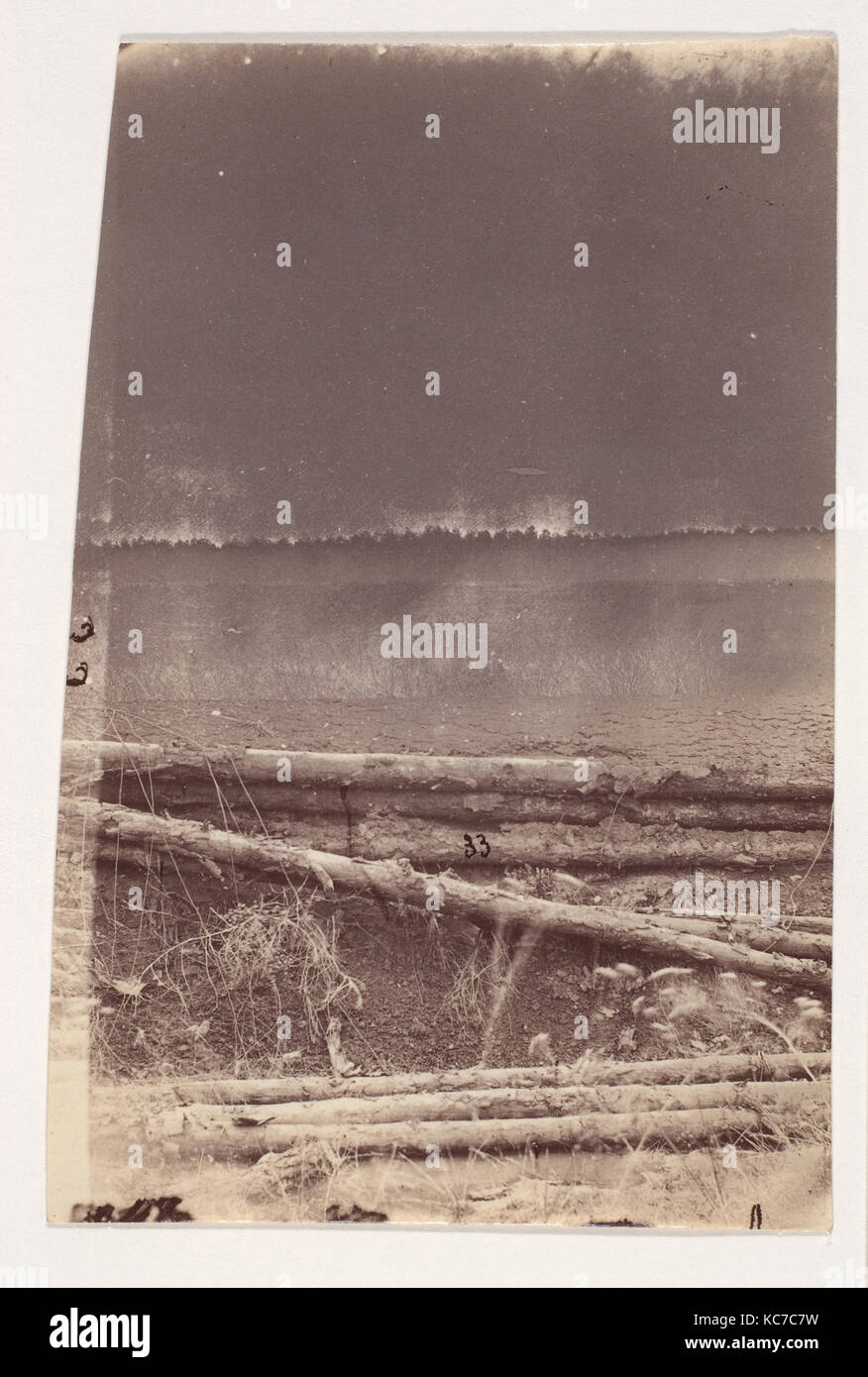 Die Wilderness Battlefield, 1864, Eiweiß silber Drucke von Glasnegative, von 12,5 x 7,9 cm (4 15/16 x 3 1/8 in.) auf 12,5 Stockfoto
