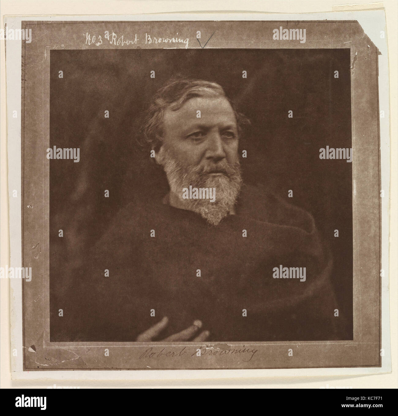 Robert Browning, Julia Margaret Cameron, 1865, gedruckt. 1902 Stockfoto