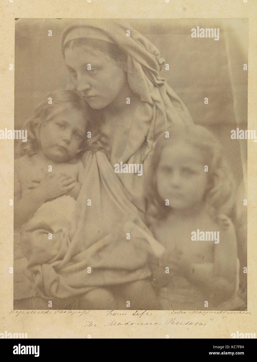 Die Madonna Penserosa, Julia Margaret Cameron, 1864 Stockfoto
