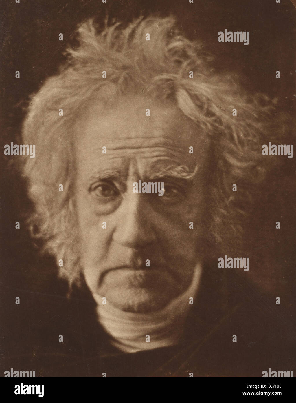Sir John Herschel, 1867, Carbon Drucken, Fotos, Julia Margaret Cameron (British (Indien) geboren, Kalkutta 1815 - 1879 Kalutara Stockfoto