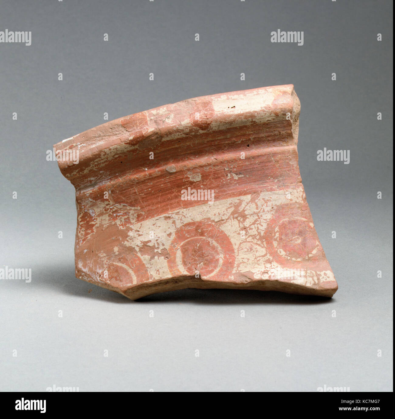 Vase Fragment, Osten Griechische/Sardes, Lydischen, Terrakotta, H.4. (10,2 cm), Vasen Stockfoto