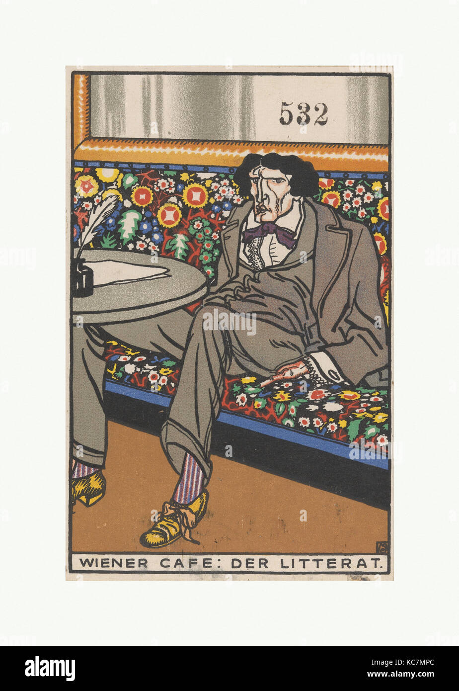 Wiener Café: Der Mann der Buchstaben (Wiener Café: Der Litterat), Moriz Jung, 1911 Stockfoto