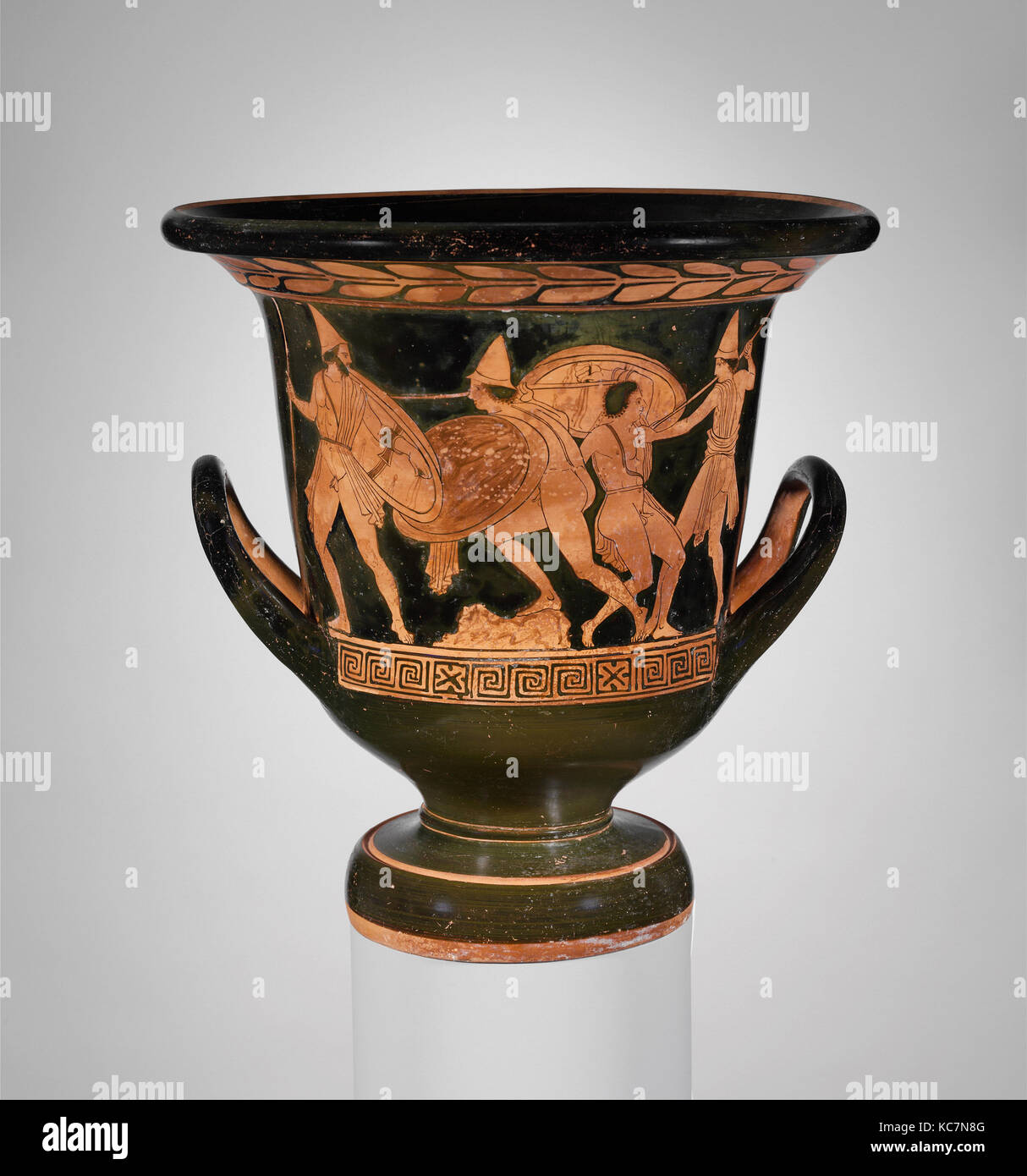 Terrakotta Kelch-Krater (Schüssel), Ca. 430 - 400 v. Chr. Stockfoto