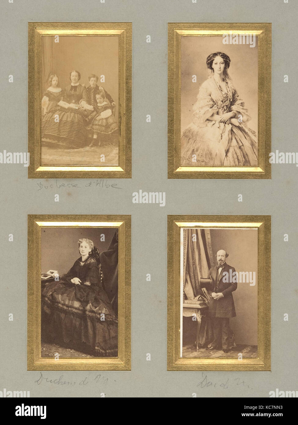 Duchesse d'Albe, unbekannter Babysitter, duchesse de Morny, Duc De Morny, Pierre-Louis Pierson, vor 1865 Stockfoto