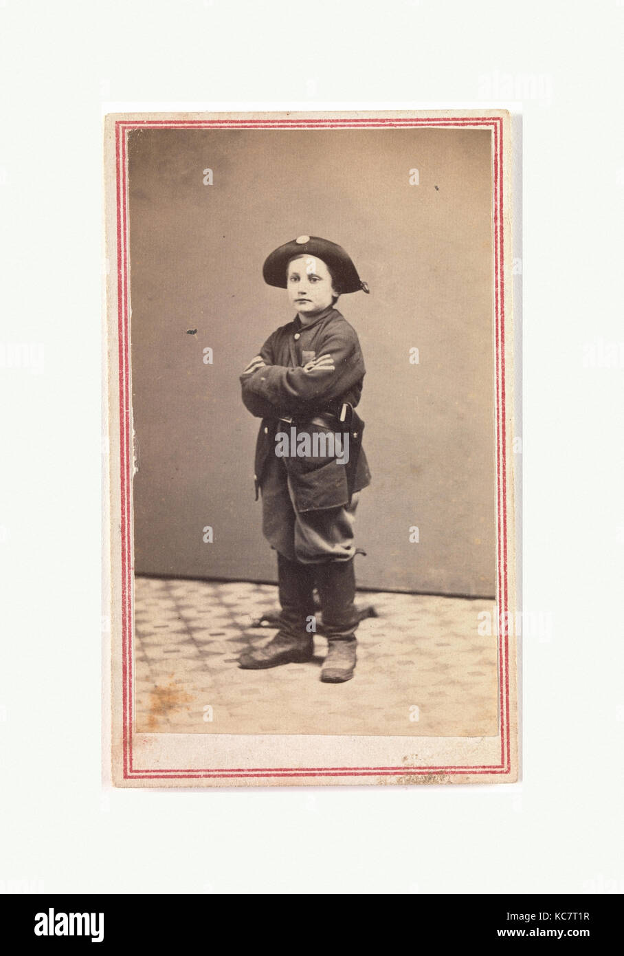 Sergeant John Lincoln Clem, der Drummer Boy von Chickamauga, Ca. 1864 Stockfoto