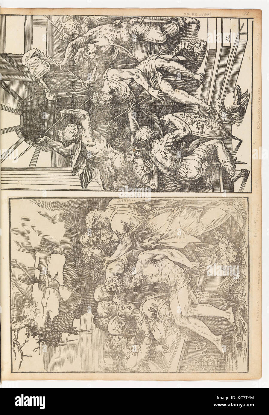 Wehklage über den toten Christus, Andrea Schiavone, 1550 s Stockfoto