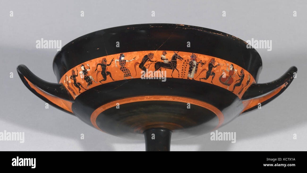 Terrakotta Kylix: Band-Cup (Trinkbecher), Ca. 550 v. Chr. Stockfoto