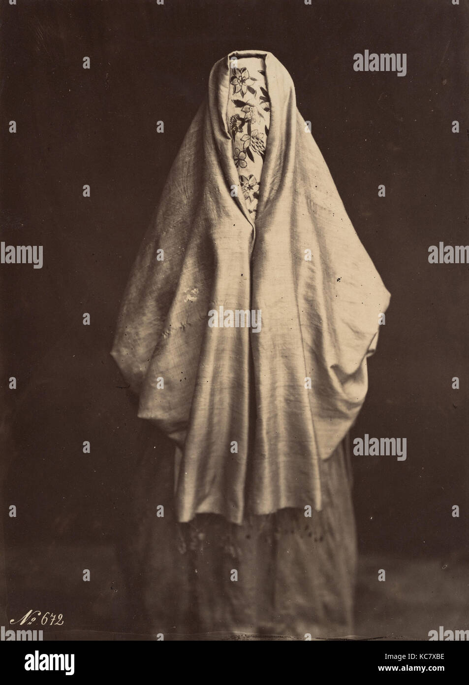 Femme turque en toilette de Ville, Félix Bonfils, 1870 s Stockfoto