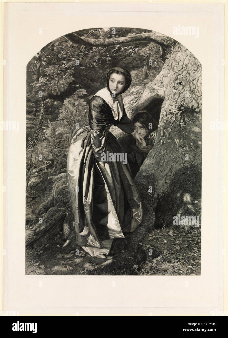 Zeichnungen und Drucke, Ausdrucken, die verbotenen Royalist, Künstler, Kupferstecher, Publisher, Nach, Sir John Everett Millais, William Stockfoto